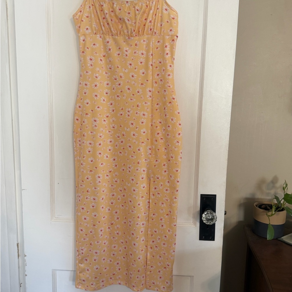 Yellow Floral Dress